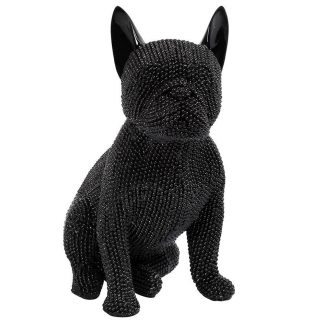 Φιγούρα σκύλος μαύρος boxer polyresin 13x8,5x16,6cm Espiel FAD101