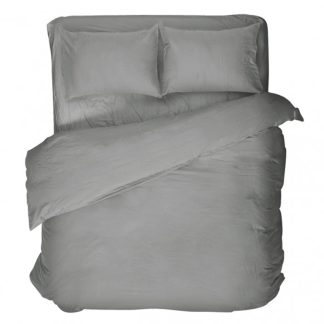 Σεντόνι μεμονωμένο Υπέρδιπλο 220x260cm Basic Γκρι Viopros