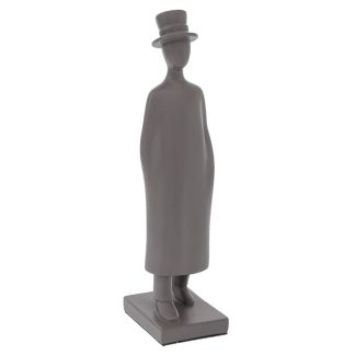 Φιγούρα άνδρα με καπέλο γκρι πολυρεζίν 11x34cm Iliadis 88779