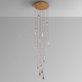 Φωτιστικό οροφής Δάκρυα 20L ροζ χρυσό 80-300x65cm Schuller 452274