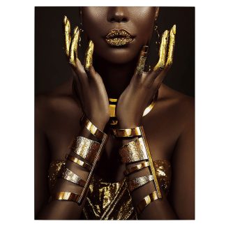 Γυάλινος πίνακας African Brown & Gold 90x120cm Schuller 968373