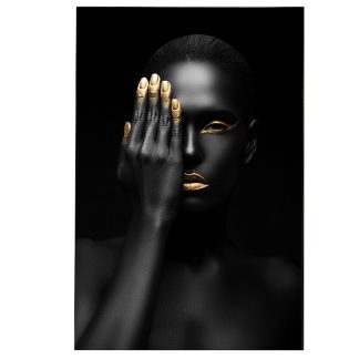 Γυάλινος πίνακας African Black & Gold 80x120cm Schuller 978153