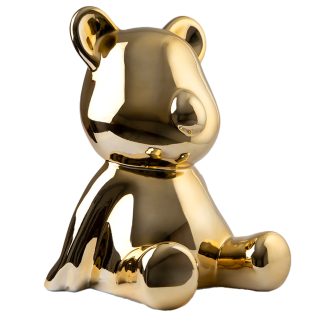 Αρκουδάκι φιγούρα χρυσό 40x50x34cm Schuller 351522