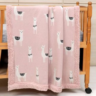 Κουβέρτα Lama βεβε 100x120cm Liolios Home 2133