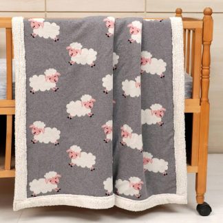 Κουβέρτα Sheep βεβε 100x120cm Liolios Home 2135