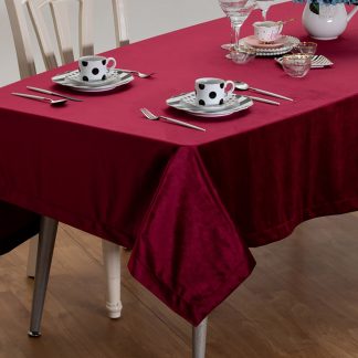 Τραπεζομάντηλο (βελούδο) red 160x260cm Liolios Home 1544
