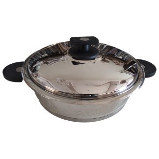 Κατσαρόλα πλακέ 18/10 εσ. 26Χ7cm 3.7L Universal uni_26x7