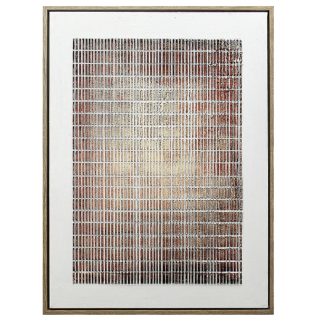 Πίνακας χειροποίητος σε καμβά λευκός–καφέ 60x3,8x80cm Espiel FAL323