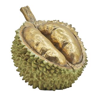Φρούτο εξωτικό Durian πράσινο/χρυσό 17x14,5x15cm Zaros 27348 TM429