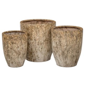 Κασπώ κεραμικό εφέ μαρμάρου σετ 3 40x43x33cm Iliadis 89219