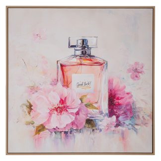 Πίνακας τυπωμένος σε καμβά με κορνίζα Perfume 80x80cm Iliadis 92701