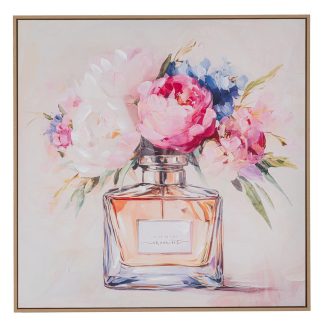 Πίνακας τυπωμένος σε καμβά με κορνίζα Perfume 80x80cm Iliadis 92702