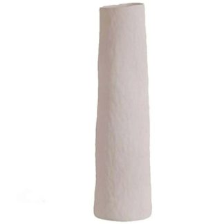Βάζο κεραμικό λευκό 17x76cm Espiel TOF116