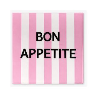 Σουβέρ κεραμικό 'Bon Appétit' 9x9cm 27516 KZ371