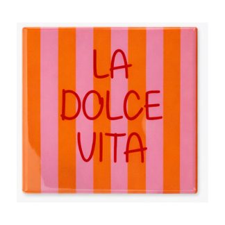 Σουβέρ κεραμικό 'La Dolce Vita' 9x9cm 27516 KZ371