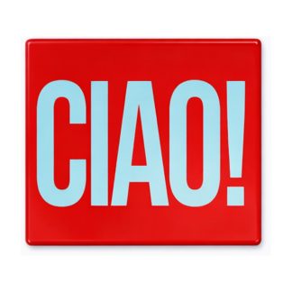 Σουβέρ κεραμικό 'Ciao' 9x9cm 27516 KZ371