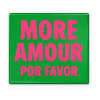 Σουβέρ κεραμικό 'More Amour Por Favor' 9x9cm 27516 KZ371